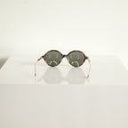 Christian Dior Umbrage Round Sunglasses with Violet Mirror Lenses