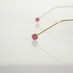 Christian Dior Umbrage Round Sunglasses with Violet Mirror Lenses