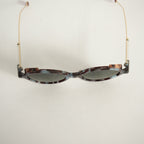 Christian Dior Umbrage Round Sunglasses with Violet Mirror Lenses