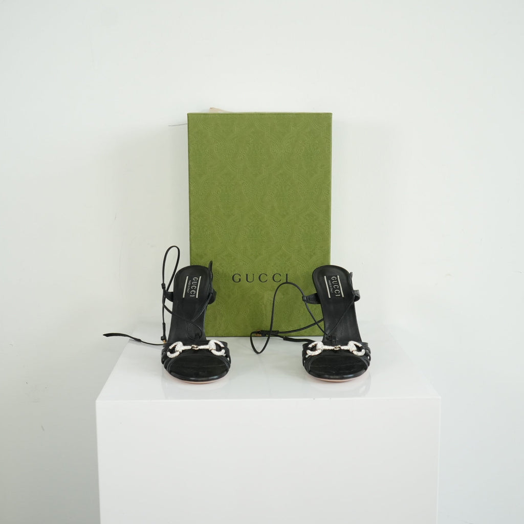 Gucci Horsebit Heel sandal Size 37 With Box