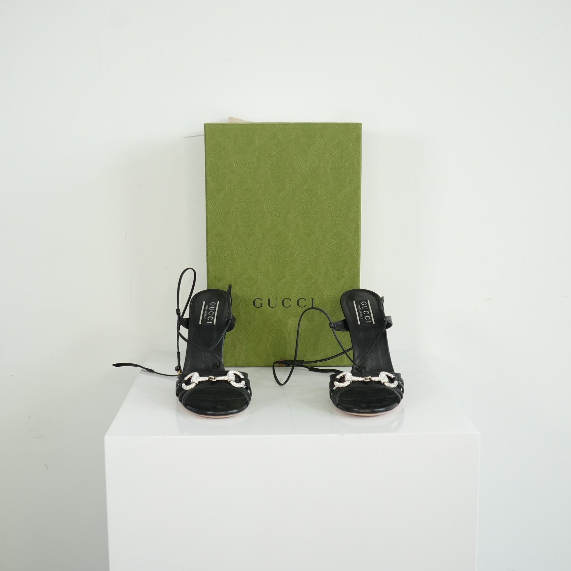 Gucci Horsebit Heel sandal Size 37 With Box