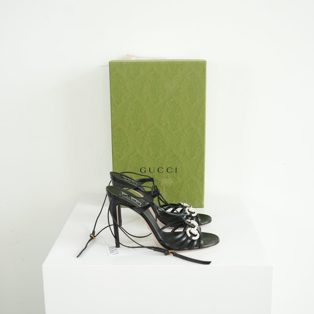 Gucci Horsebit Heel sandal Size 37 With Box