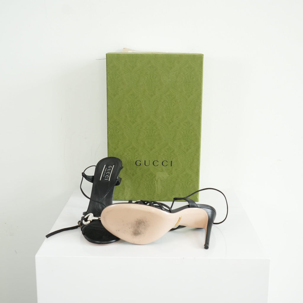 Gucci Horsebit Heel sandal Size 37 With Box