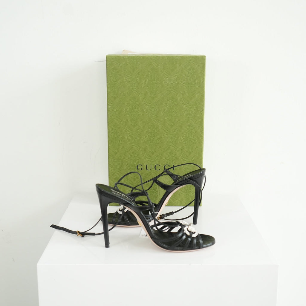 Gucci Horsebit Heel sandal Size 37 With Box
