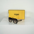 Fendi Black Fendigraphy FE40065I Square Sunglasses
