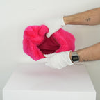 Bottega Veneta Pink Shearling Mini Jodie Bag