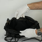 Balenciaga Black Agneau Classic Hardware City Bag