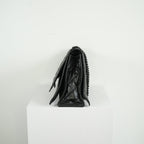 Balenciaga Black Medium Crush Chain-strap Shoulder Bag