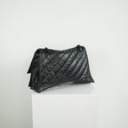 Balenciaga Black Medium Crush Chain-strap Shoulder Bag