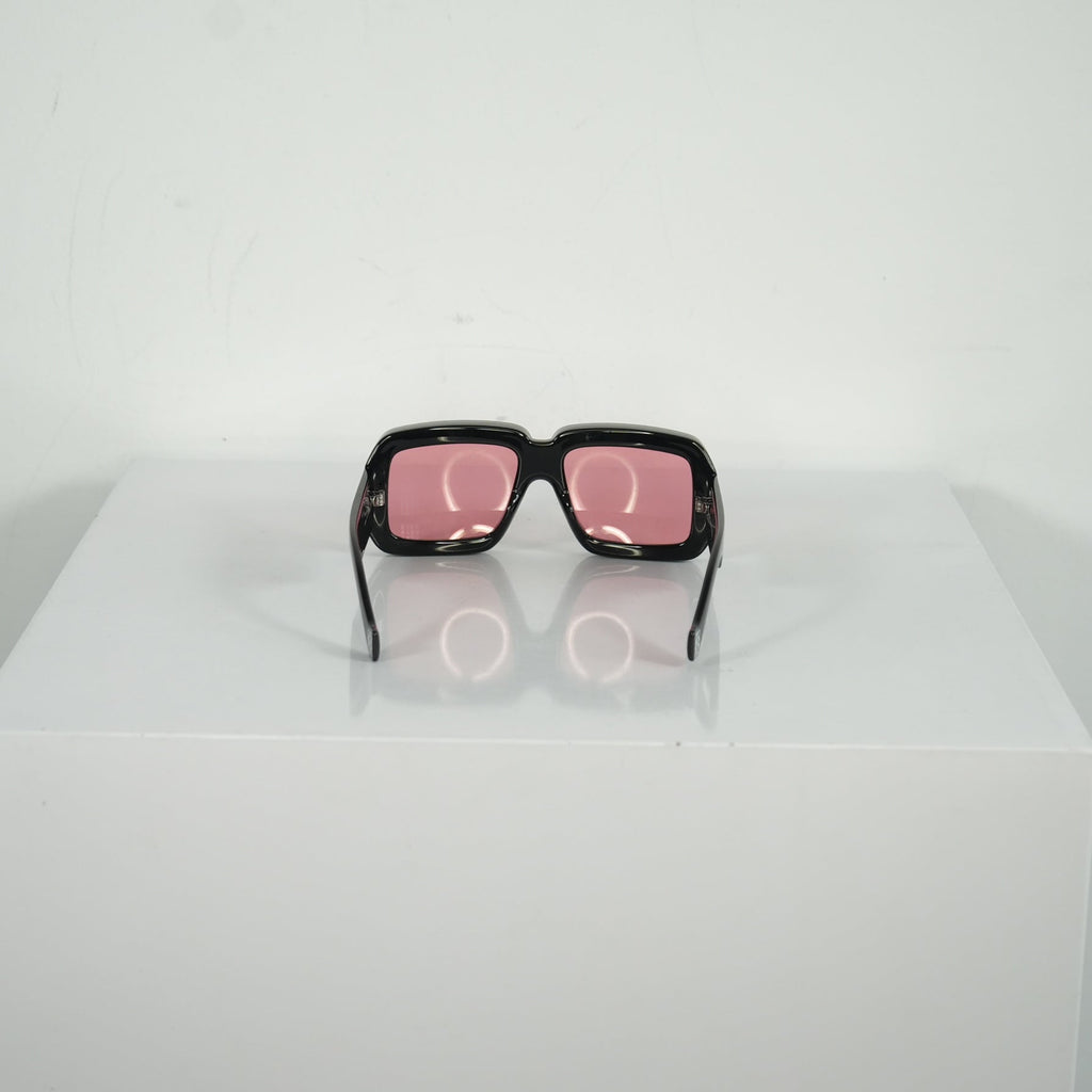 Loewe Black/Rose Tinted Paula's Ibiza Square Frame Sunglasses