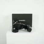 Chanel Printed Lambskin CC Platform Sandals Size 40.5 With Box