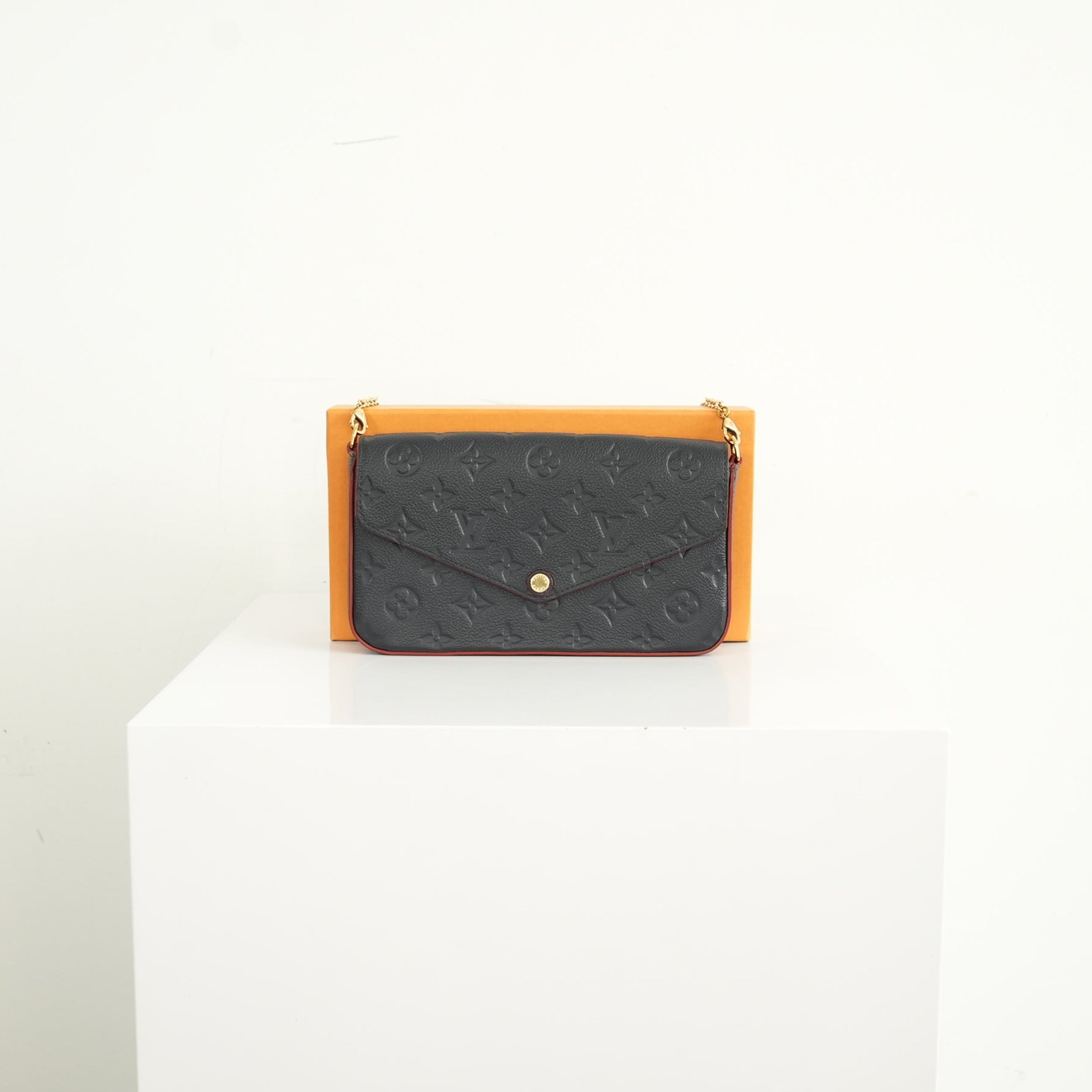 Louis Vuitton Navy Blue Empreinte Felicie Pochette bag