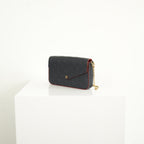 Louis Vuitton Navy Blue Empreinte Felicie Pochette bag