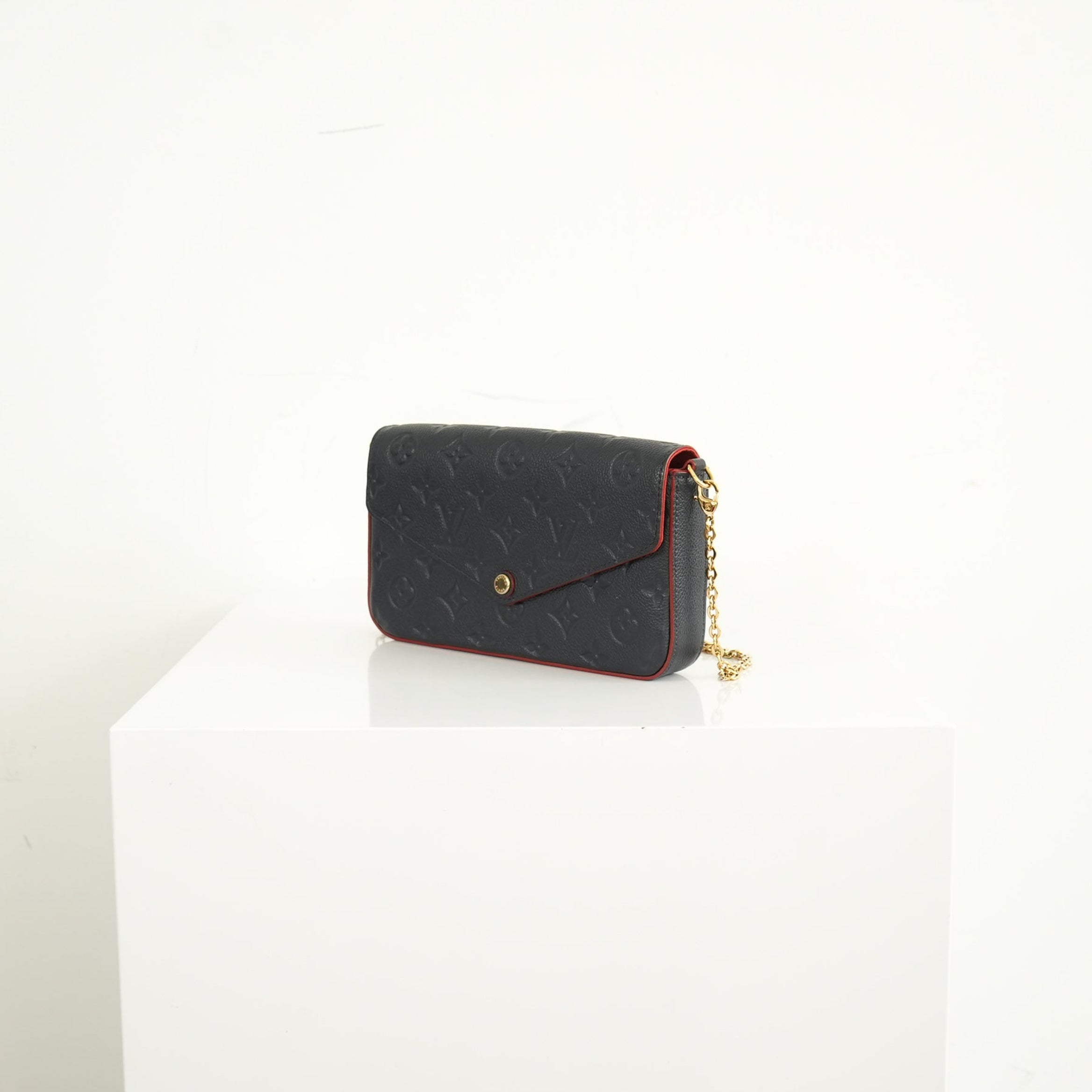 Louis Vuitton Navy Blue Empreinte Felicie Pochette bag