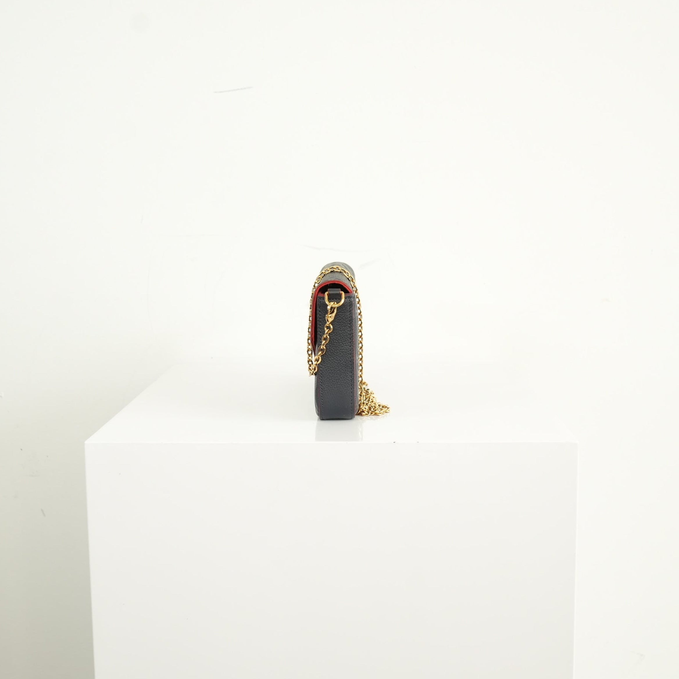 Louis Vuitton Navy Blue Empreinte Felicie Pochette bag