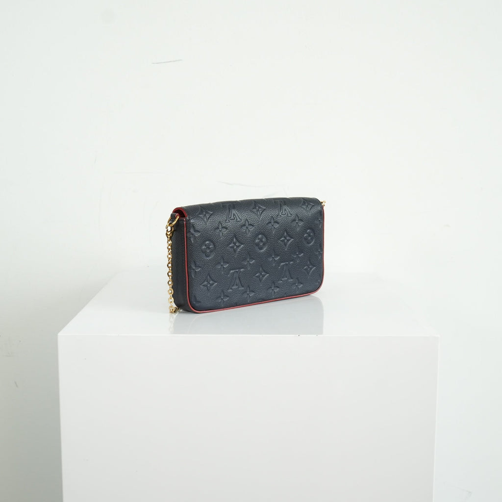 Louis Vuitton Navy Blue Empreinte Felicie Pochette bag