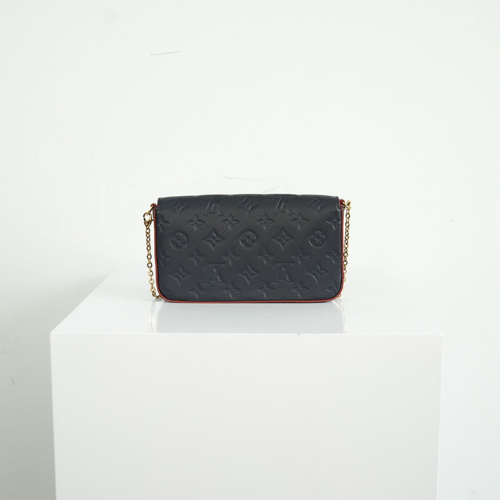 Louis Vuitton Navy Blue Empreinte Felicie Pochette bag