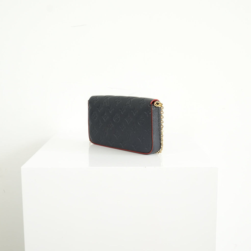 Louis Vuitton Navy Blue Empreinte Felicie Pochette bag