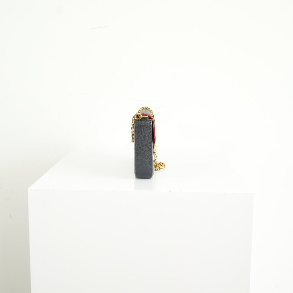 Louis Vuitton Navy Blue Empreinte Felicie Pochette bag