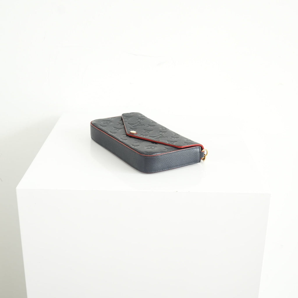 Louis Vuitton Navy Blue Empreinte Felicie Pochette bag