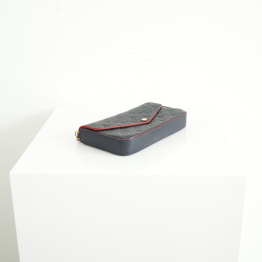 Louis Vuitton Navy Blue Empreinte Felicie Pochette bag