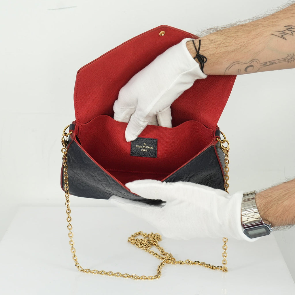 Louis Vuitton Navy Blue Empreinte Felicie Pochette bag