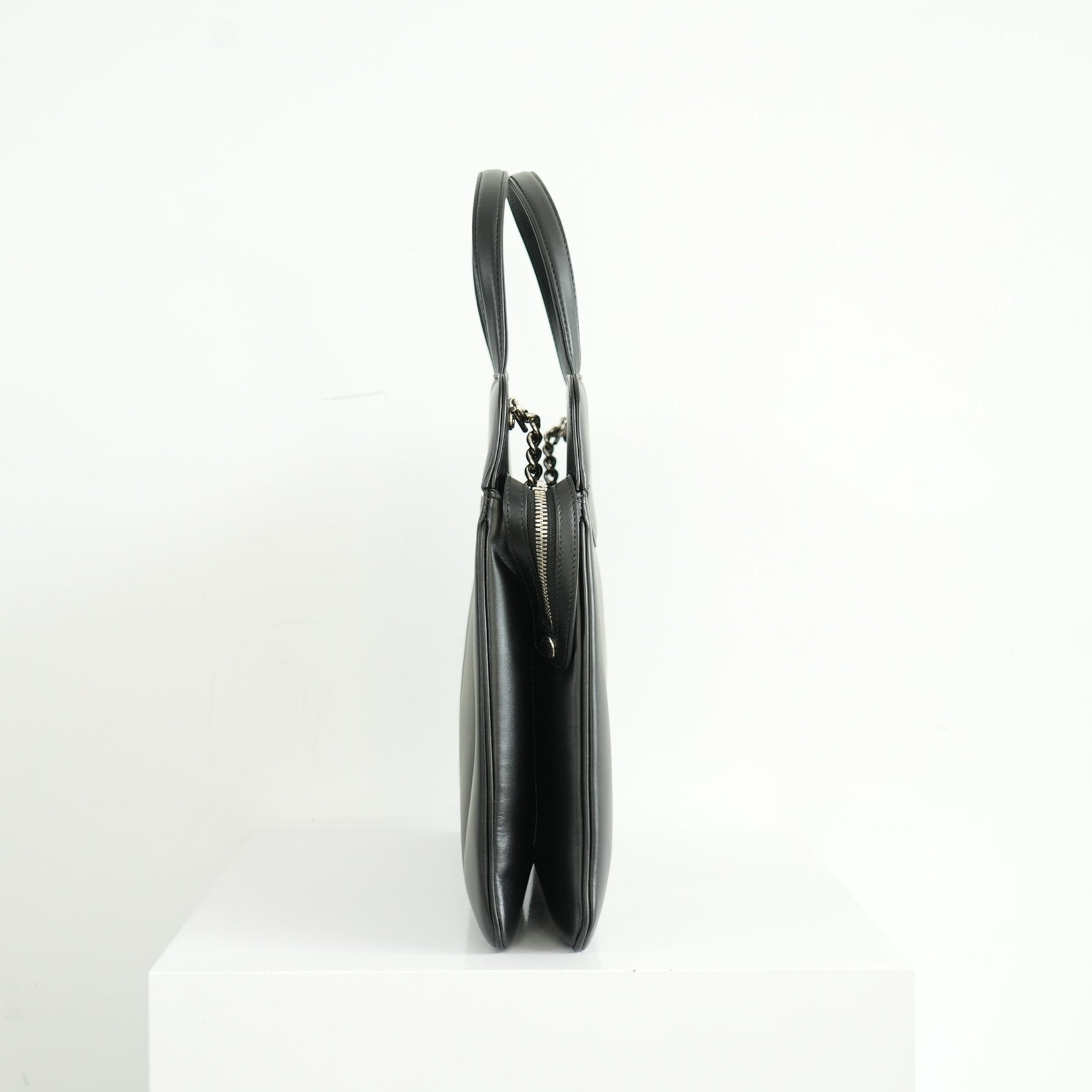 Gucci Petite Marmont Medium Black Leather Tote Bag