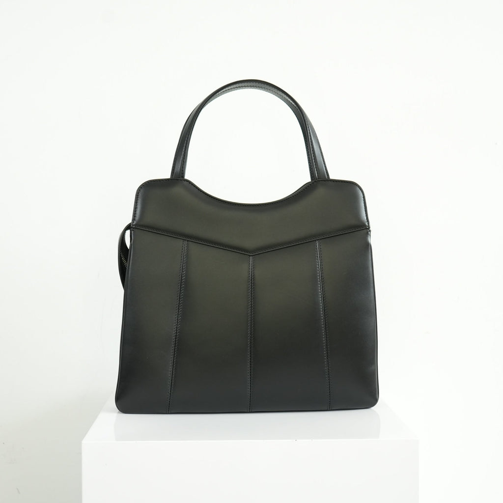 Gucci Petite Marmont Medium Black Leather Tote Bag