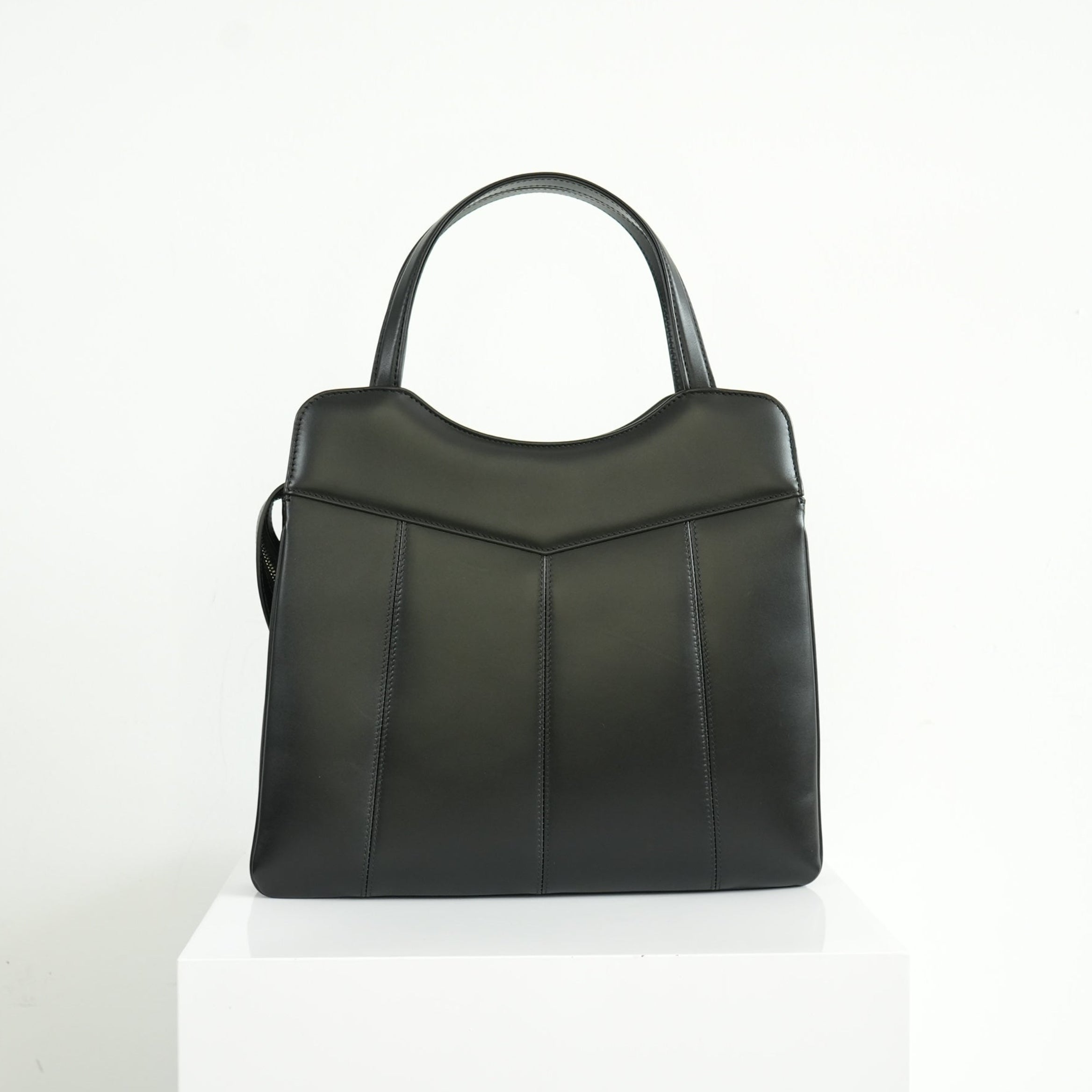 Gucci Petite Marmont Medium Black Leather Tote Bag
