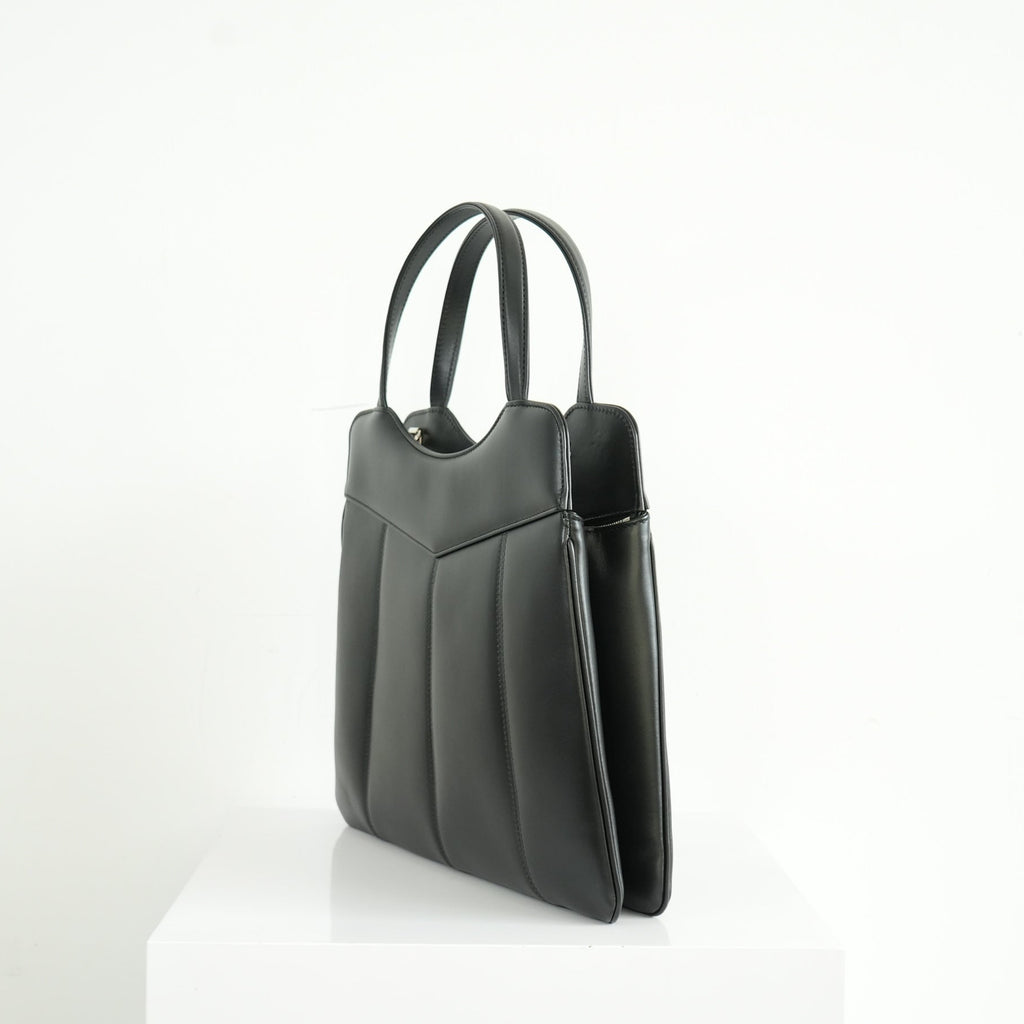 Gucci Petite Marmont Medium Black Leather Tote Bag