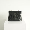 Saint Laurent Black Loulou Top Handle Bag