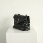 Saint Laurent Black Loulou Top Handle Bag