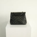 Saint Laurent Black Loulou Top Handle Bag