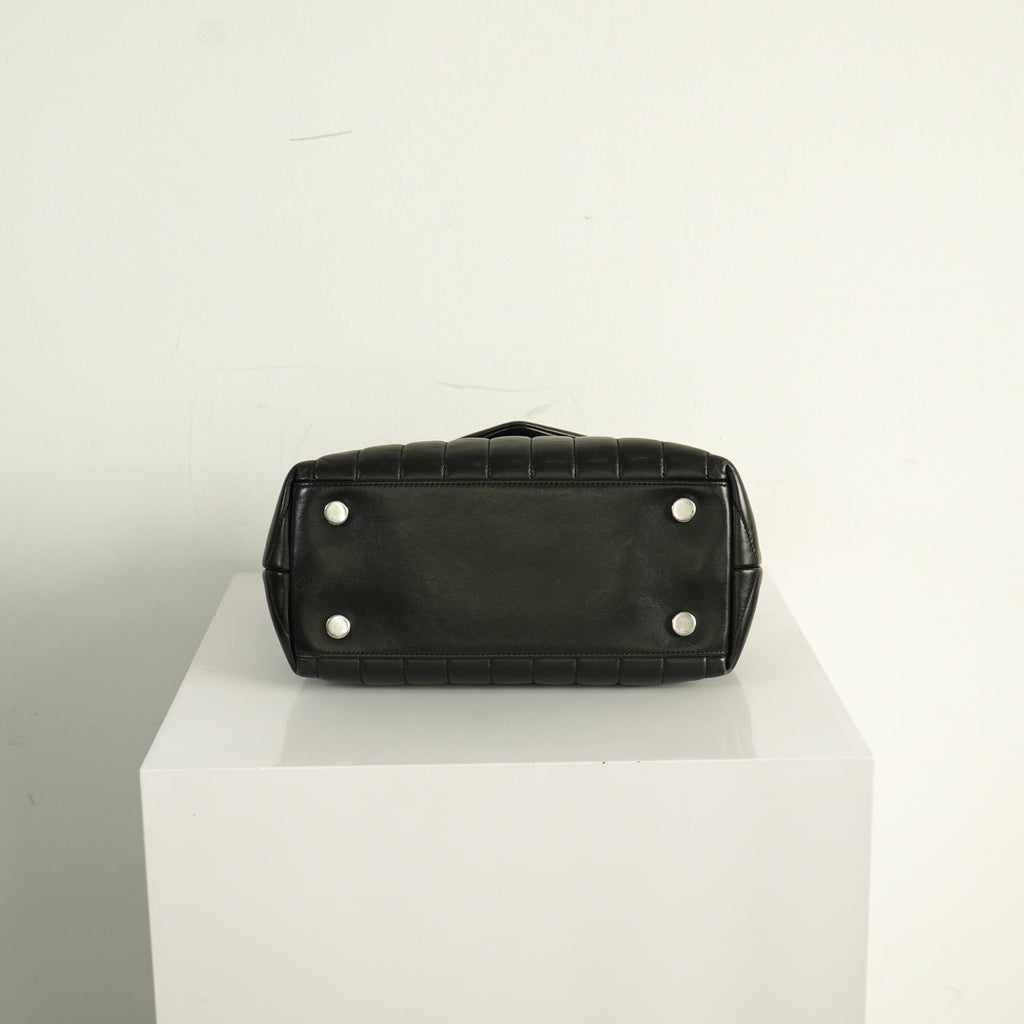 Saint Laurent Black Loulou Top Handle Bag