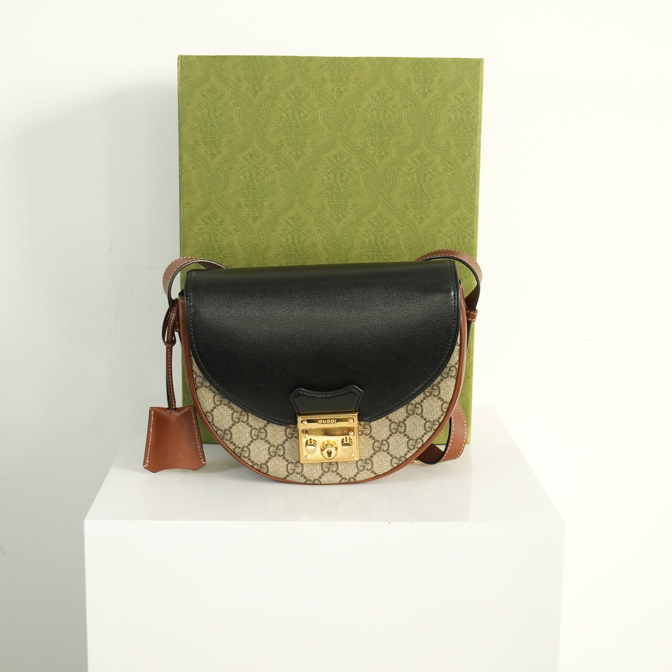 Gucci GG Supreme Padlock Shoulder Bag