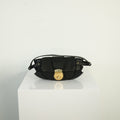 Fendi Black Zucchino Canvas And Leather Bag