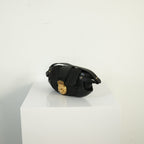 Fendi Black Zucchino Canvas And Leather Bag