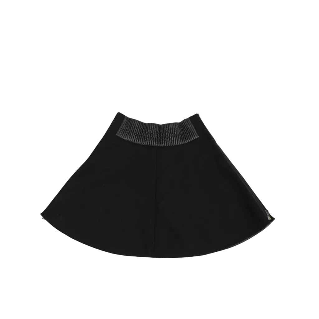 Moncler Black Wool Skirt