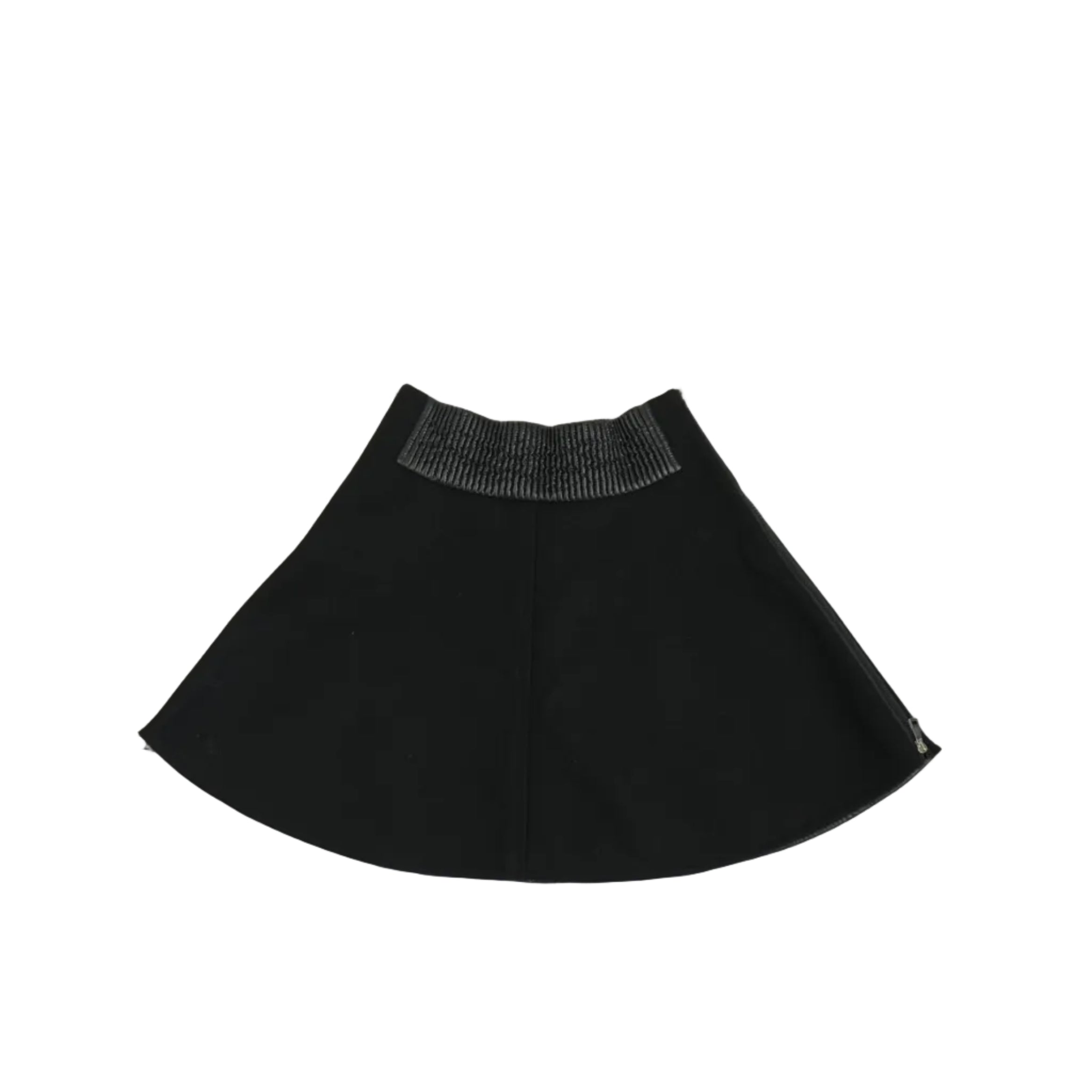 Moncler Black Wool Skirt