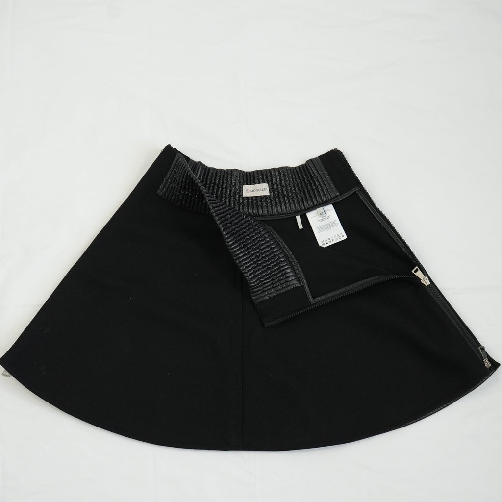 Moncler Black Wool Skirt