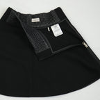 Moncler Black Wool Skirt