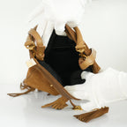 Saint Laurent Brown Suede Fringe Crossbody Bag