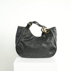 Gucci Charlotte Leather Hobo Bag Black