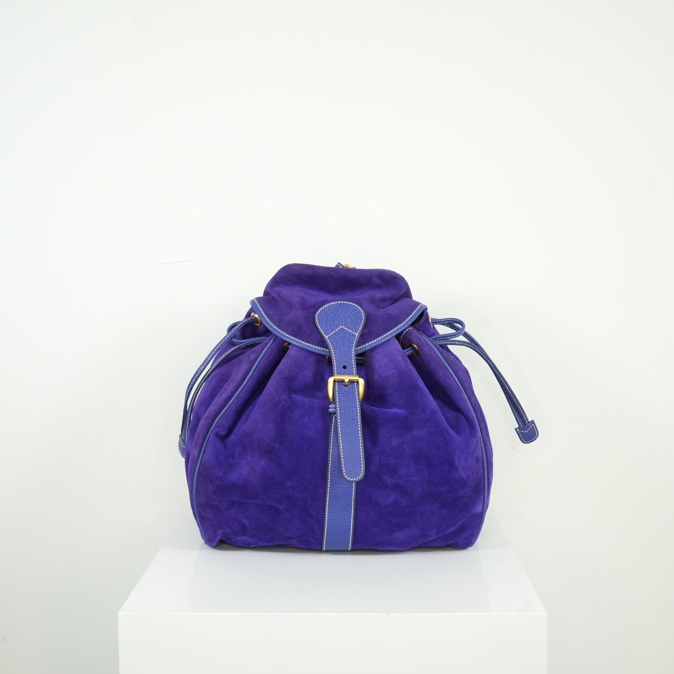 Gucci Purple Suede Backpack