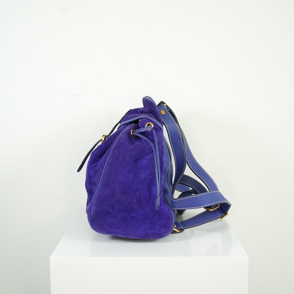 Gucci Purple Suede Backpack