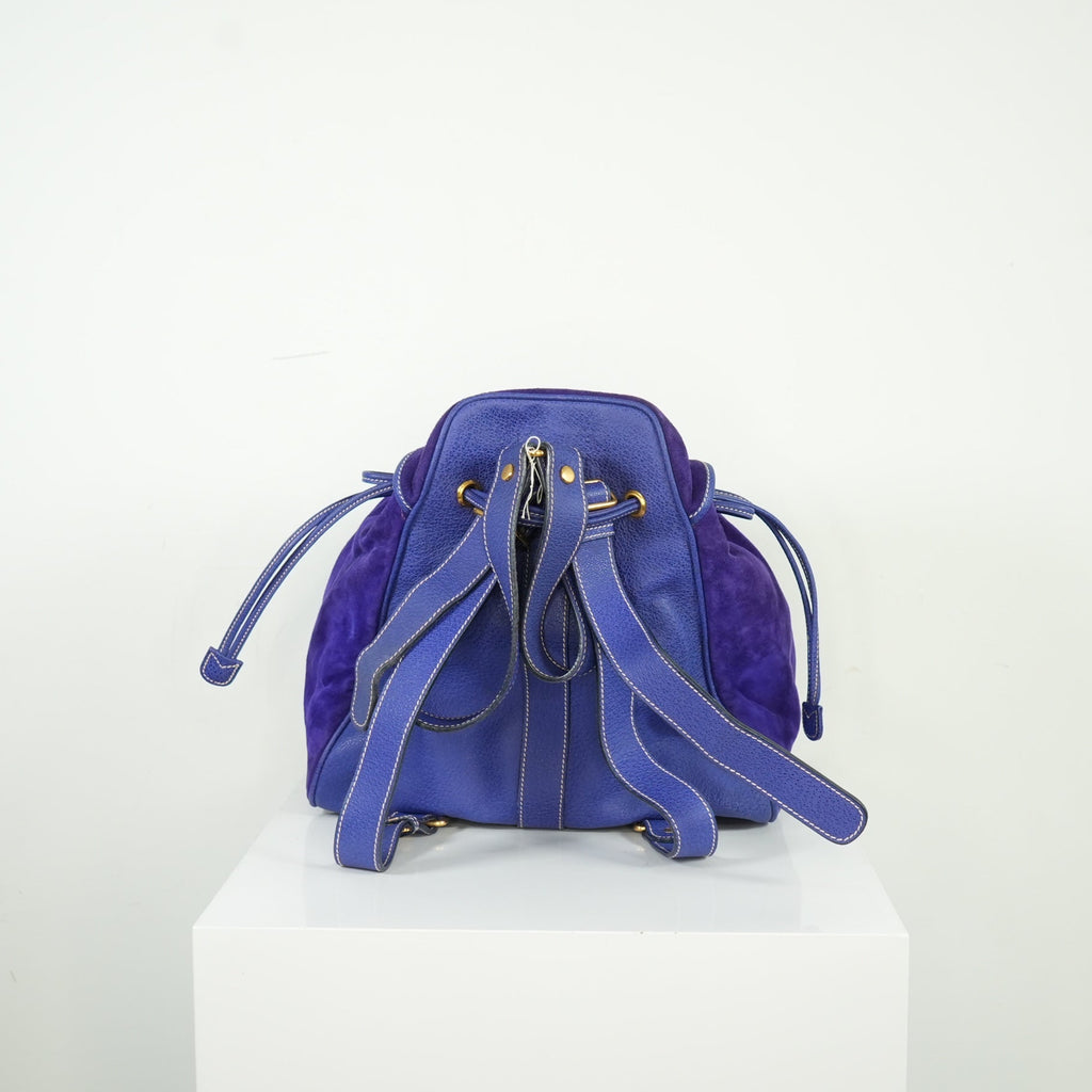 Gucci Purple Suede Backpack