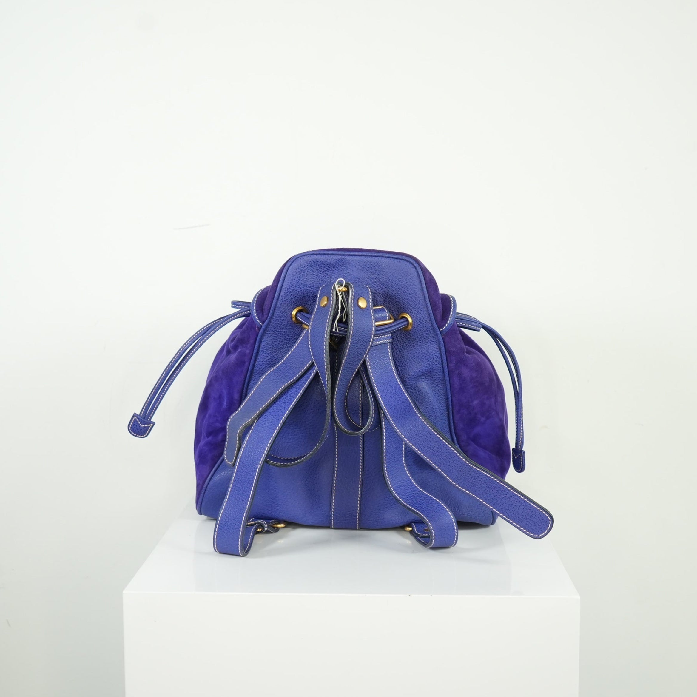 Gucci Purple Suede Backpack
