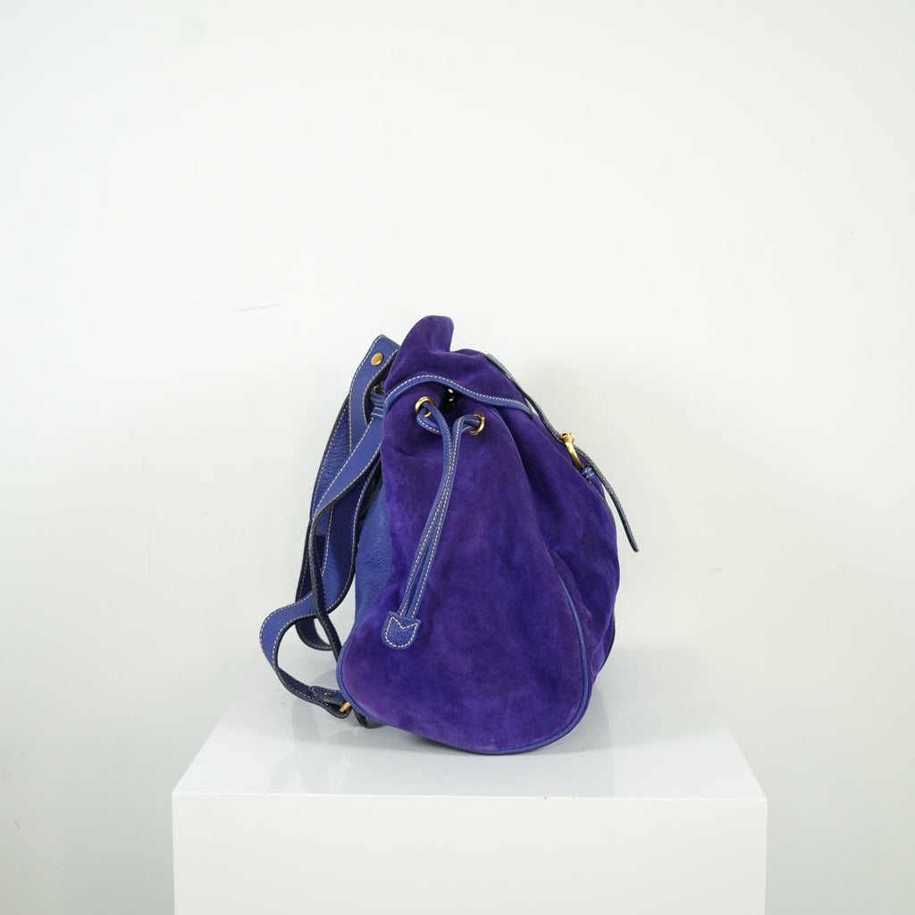 Gucci Purple Suede Backpack