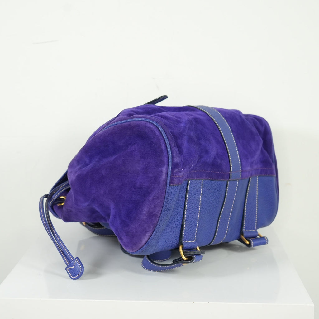 Gucci Purple Suede Backpack