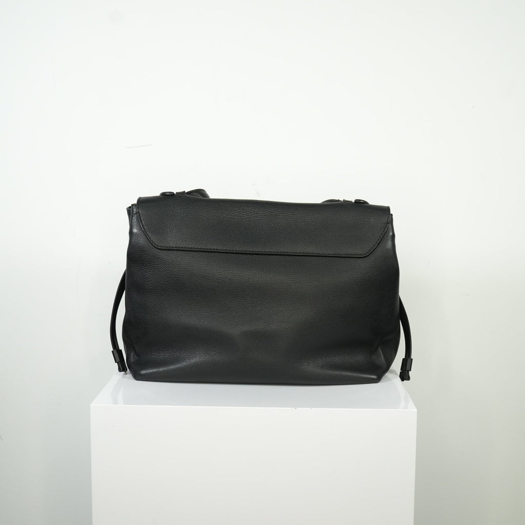 Louis Vuitton Lockme MM Python Black Calf Leather